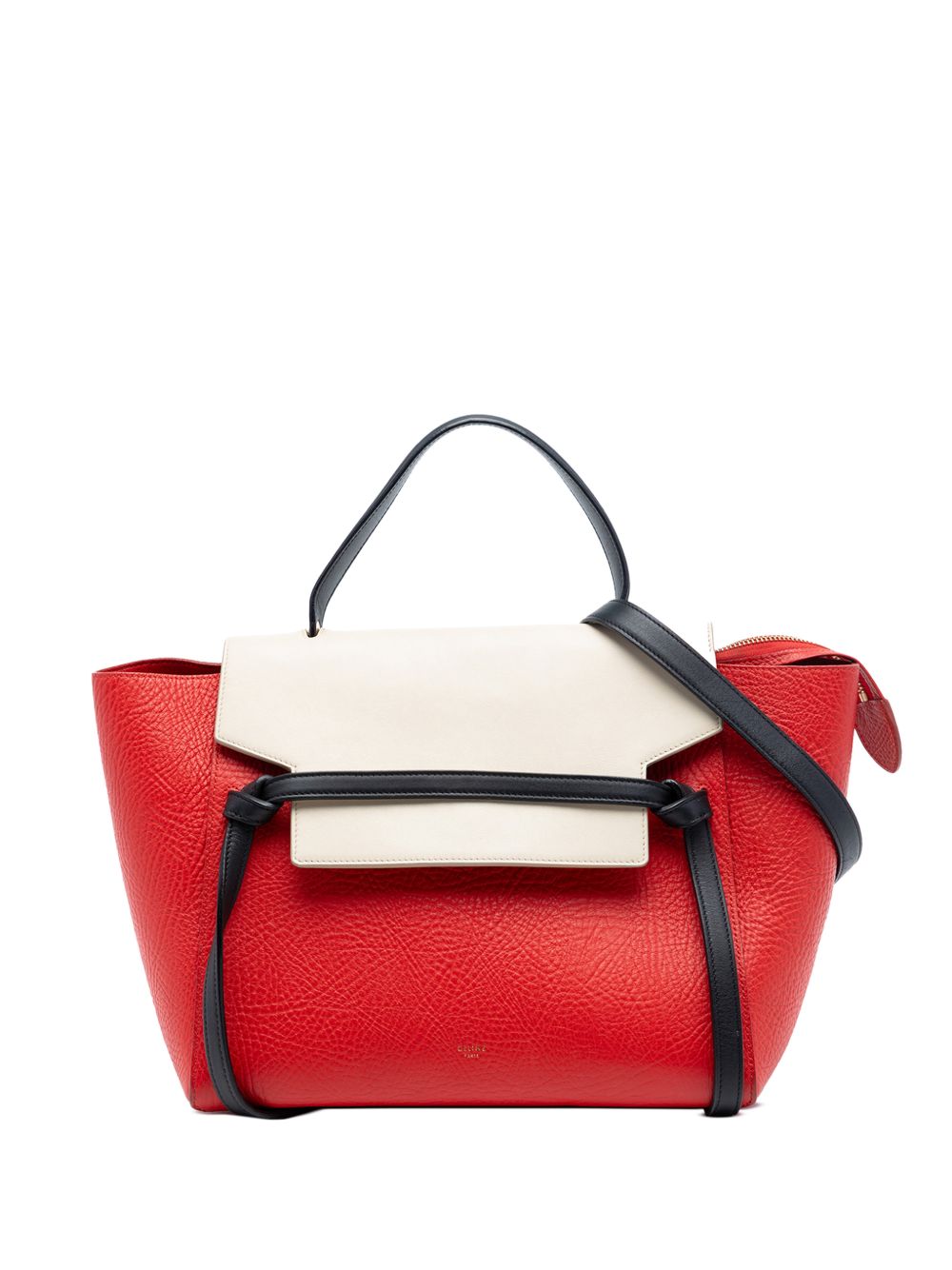 Celine 2015 Mini Tricolor Grained Calfskin Belt Bag satchel