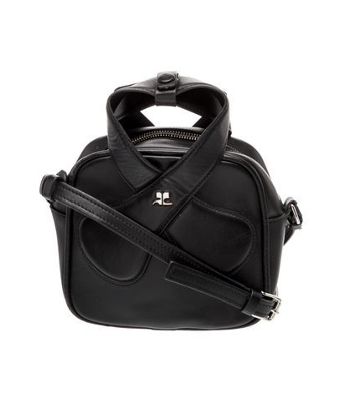 Courreges Leather Top Handle Bag
