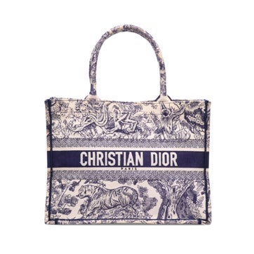 Medium Canvas Embroidered Dioriviera Toile De Jouy Book Tote
