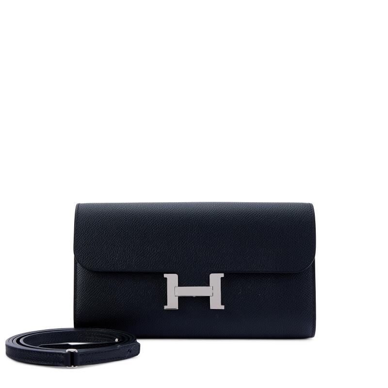 Hermes Black Epsom Constance-To-Go Wallet Palladium Hardware, 2025