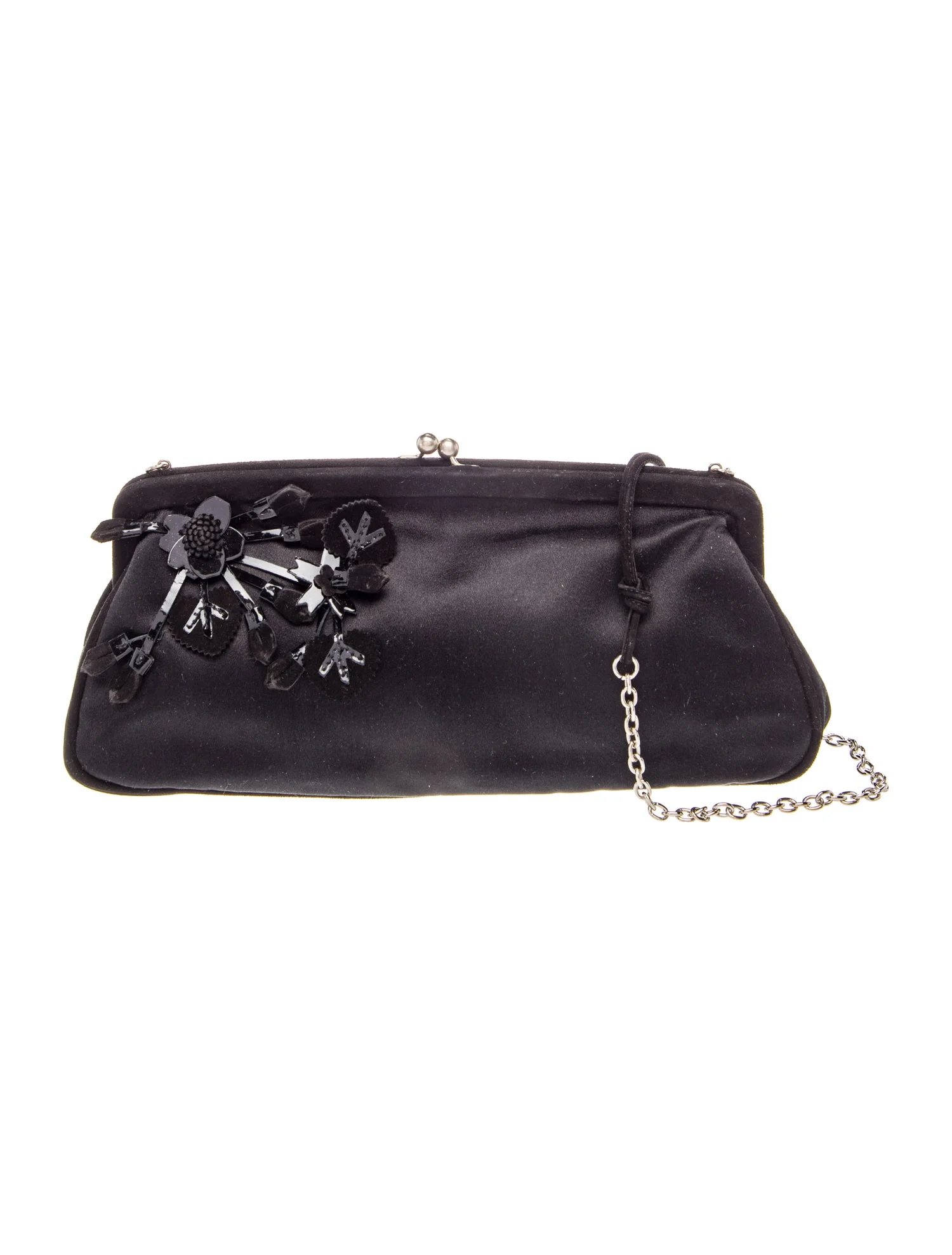 Enameled Metal Triangle Crossbody Bag