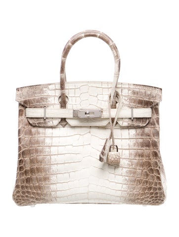 Hermes Matte Niloticus Crocodile Himalayan Birkin 30