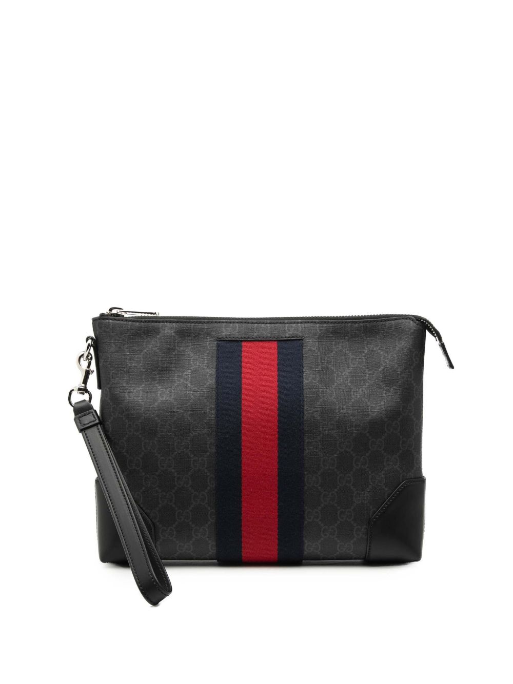 2000-2025 GG Supreme Web clutch bag
