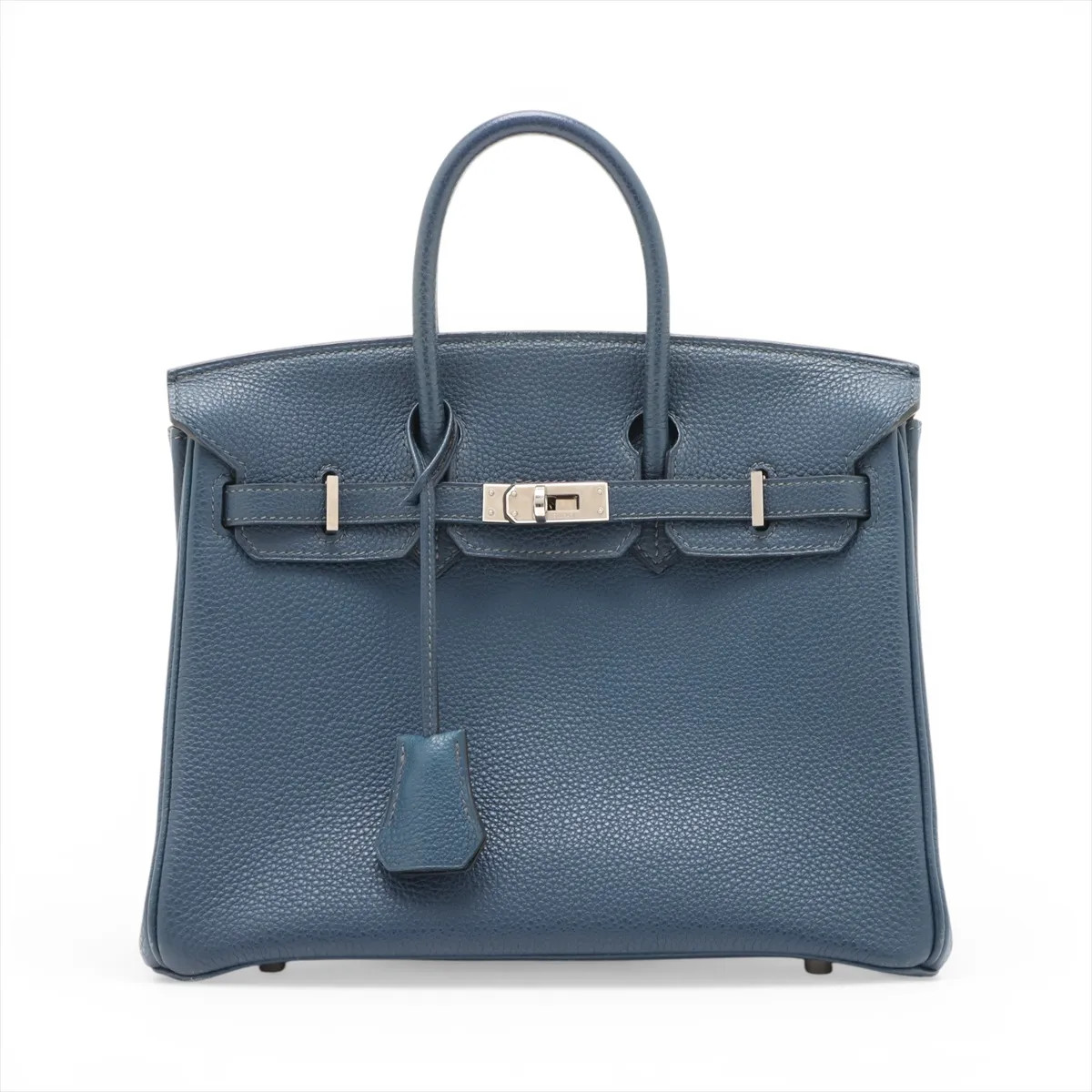 Hermès Birkin 25 Le Tournay Togo BLUE DE PLUS Silver Metal Fittings