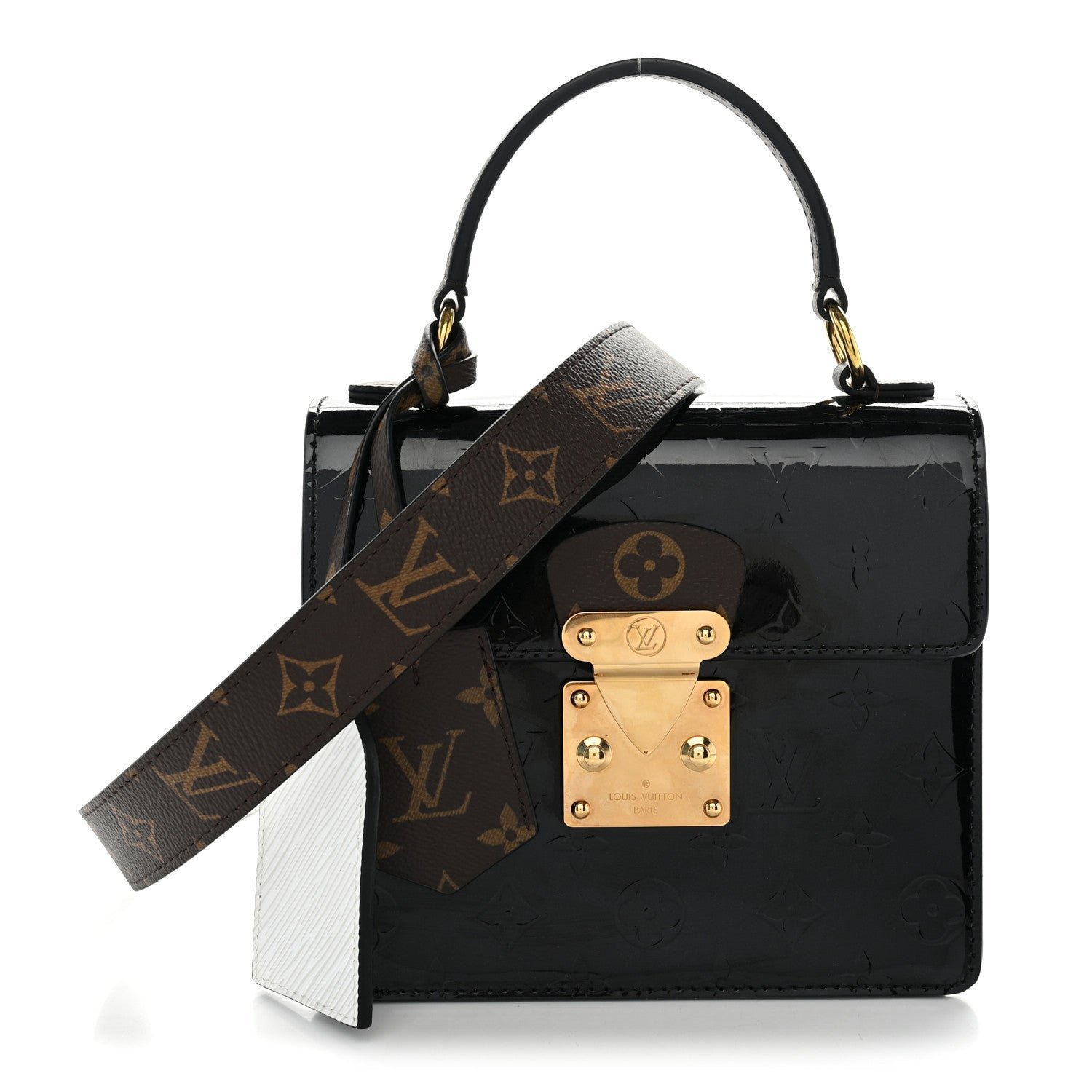 Louis Vuitton Vernis Epi Monogram Spring Street Black