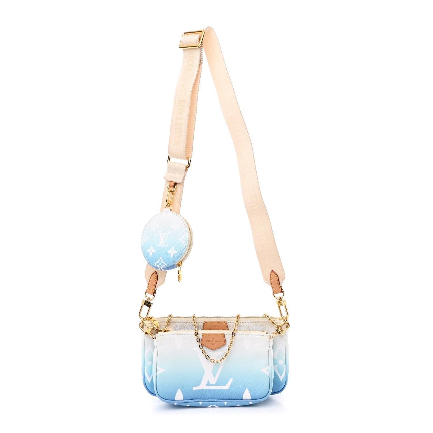 Louis Vuitton Monogram Giant By The Pool Multi Pochette Accessories Blue