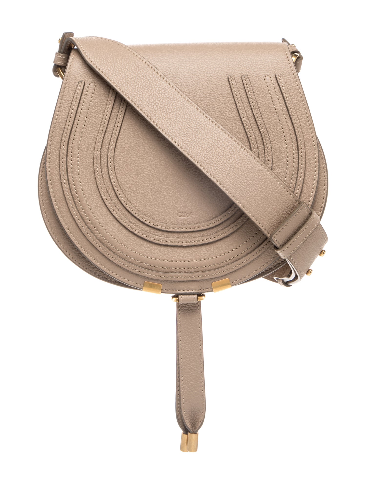 Chloe Leather Marcie Saddle bag Small