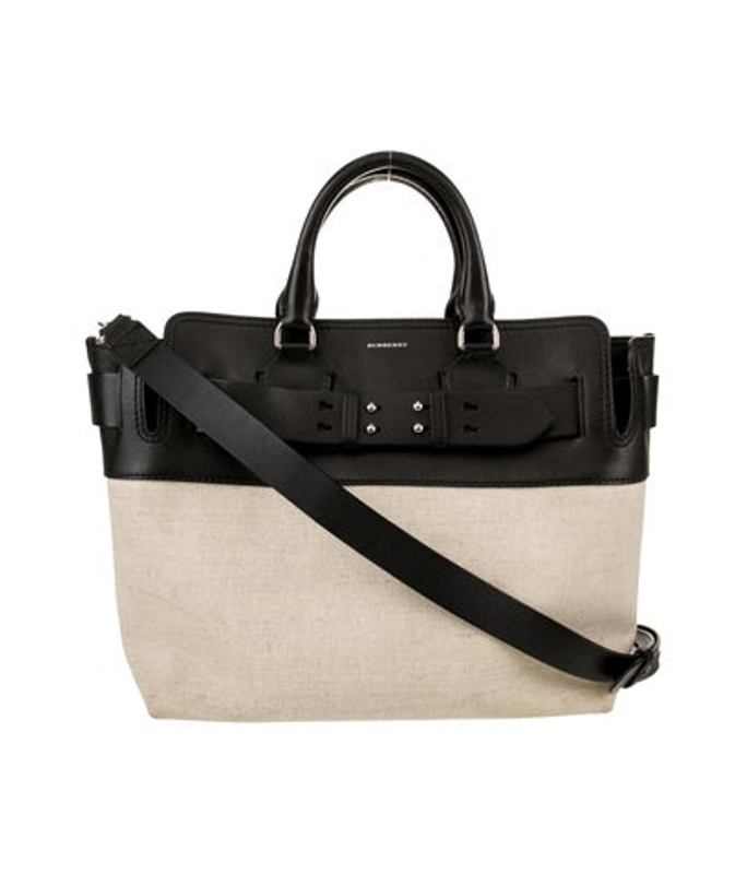 Burberry Canvas Belt Tote