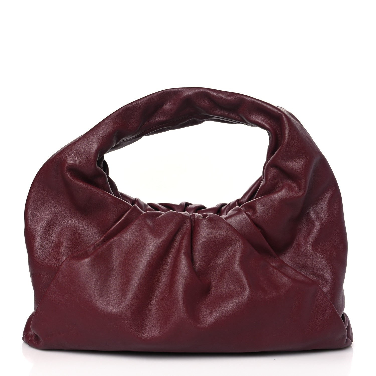 Bottega Veneta Smooth Butter Calfskin Small The Shoulder Pouch Dark Red