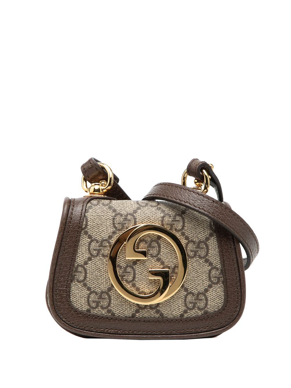 2016-2026 GG Supreme Blondie Card Case on Strap crossbody bag