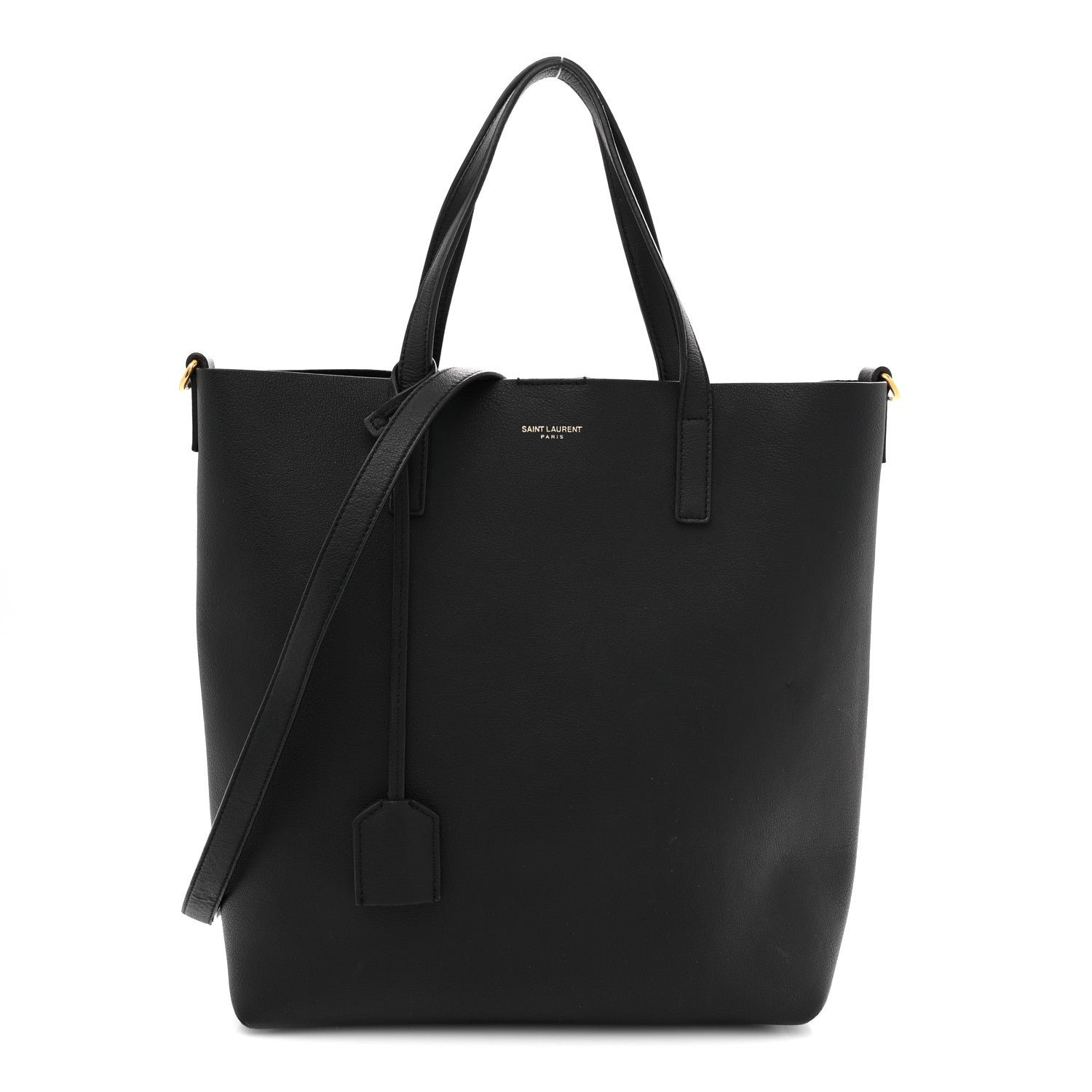 Saint Laurent Calfskin Toy Shopping Tote Black