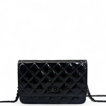Calfskin 2.55 So Black Reissue Wallet On Chain