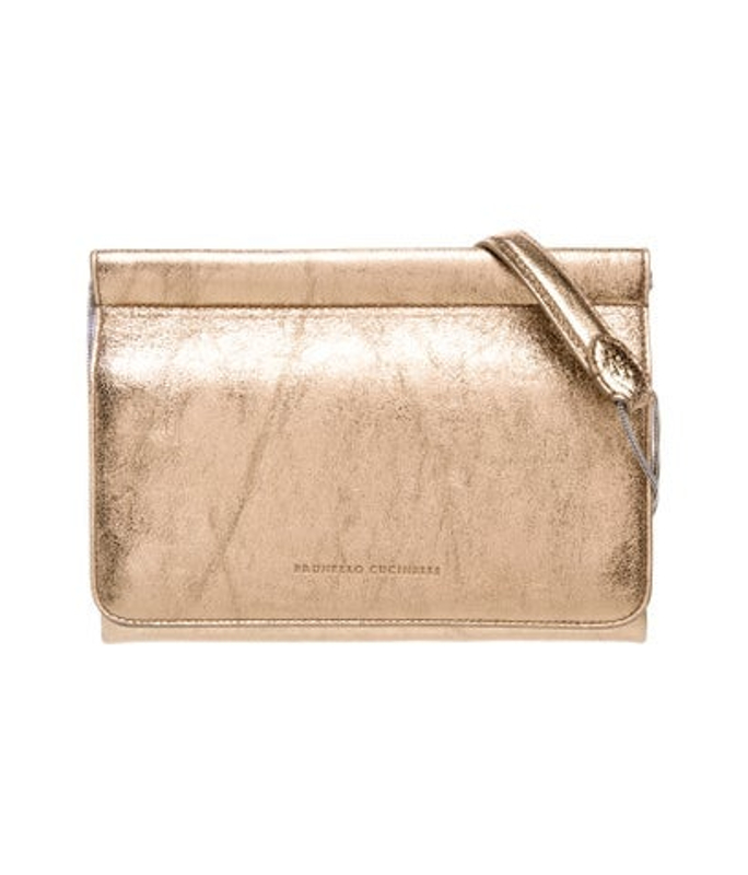 Brunello Cucinelli Cucinelli Leather Clutch W Tags