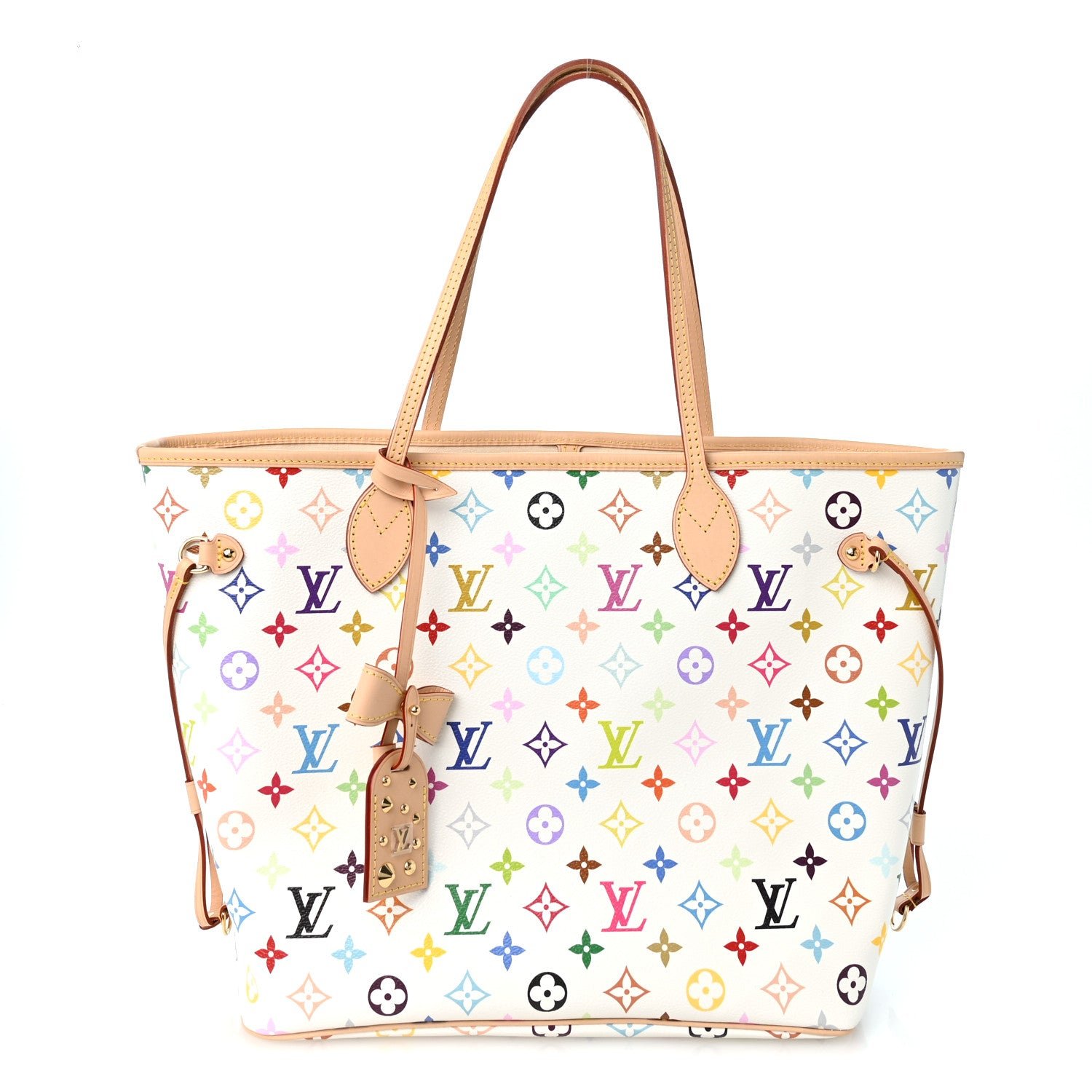 Louis Vuitton LV X TM Monogram Multicolor Neverfull MM White