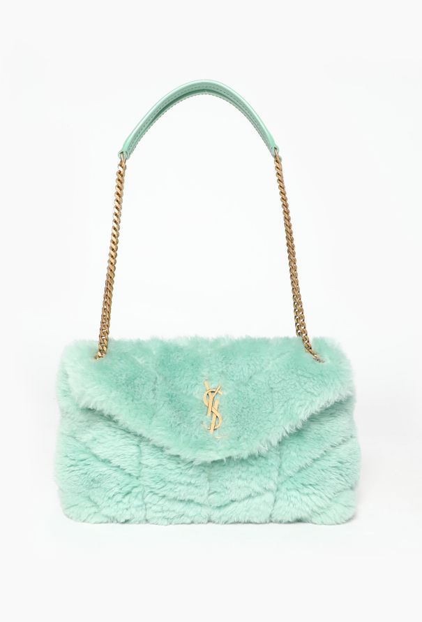Saint Laurent 2021 Shearling Loulou Puffer Bag