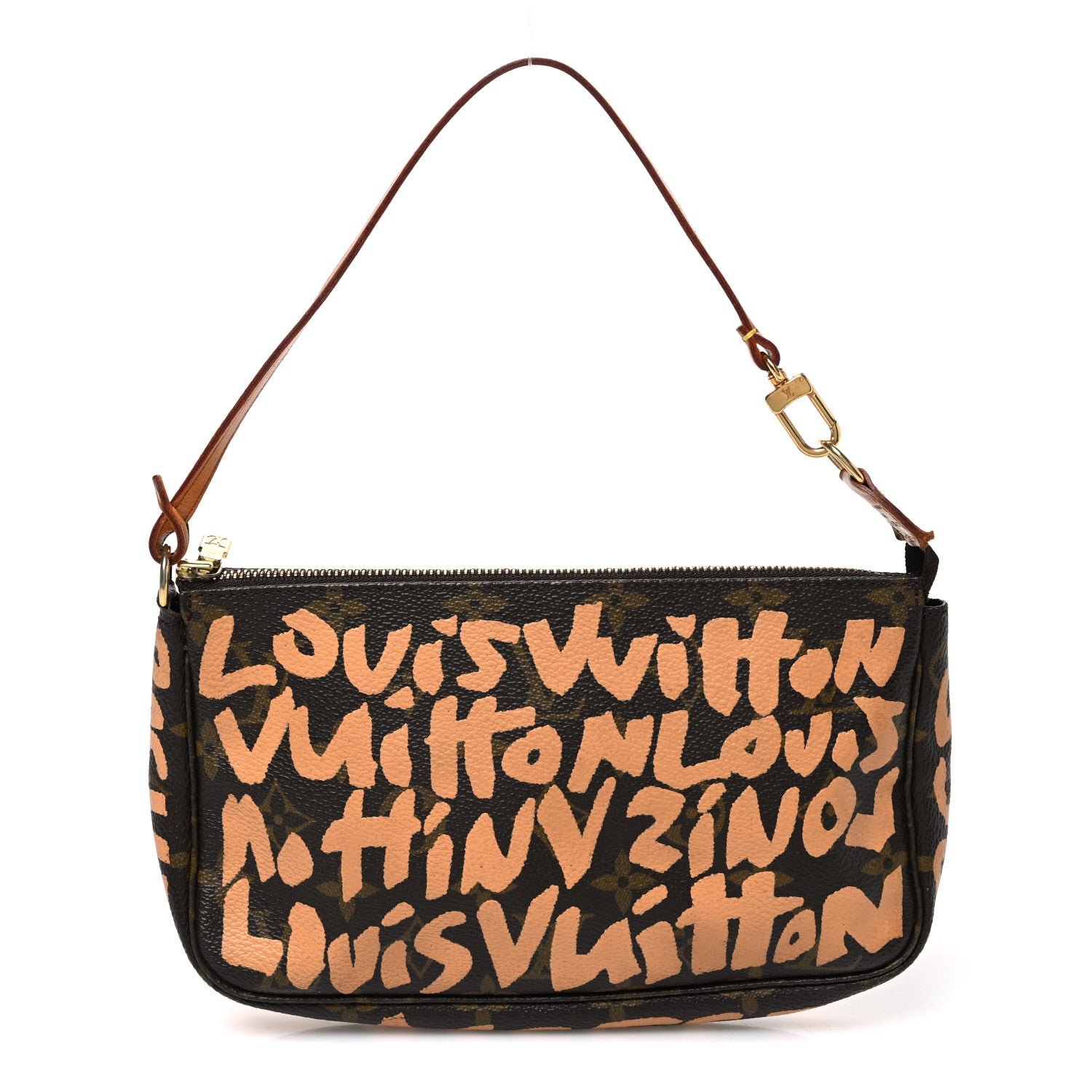 Louis Vuitton Monogram Graffiti Pochette Accessories Peach