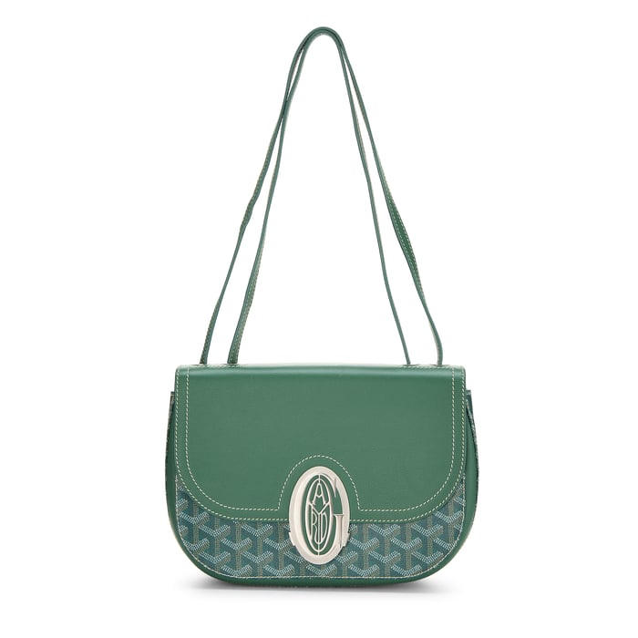 Goyard Green Goyardine Canvas 233 Shoulder Bag