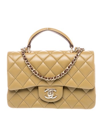 Classic Rectangular Mini Top Handle Flap Bag