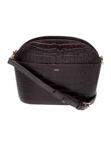 Embossed Leather Crossbody Bag
