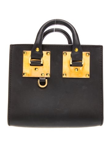 Sophie Hulme Leather Top Handle Bag
