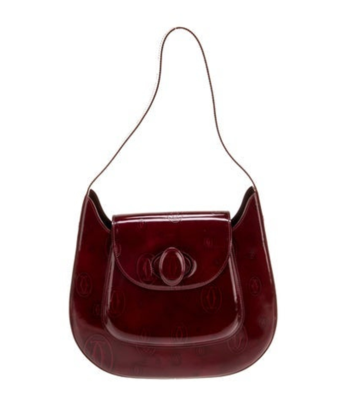 Cartier Patent Leather Shoulder Bag