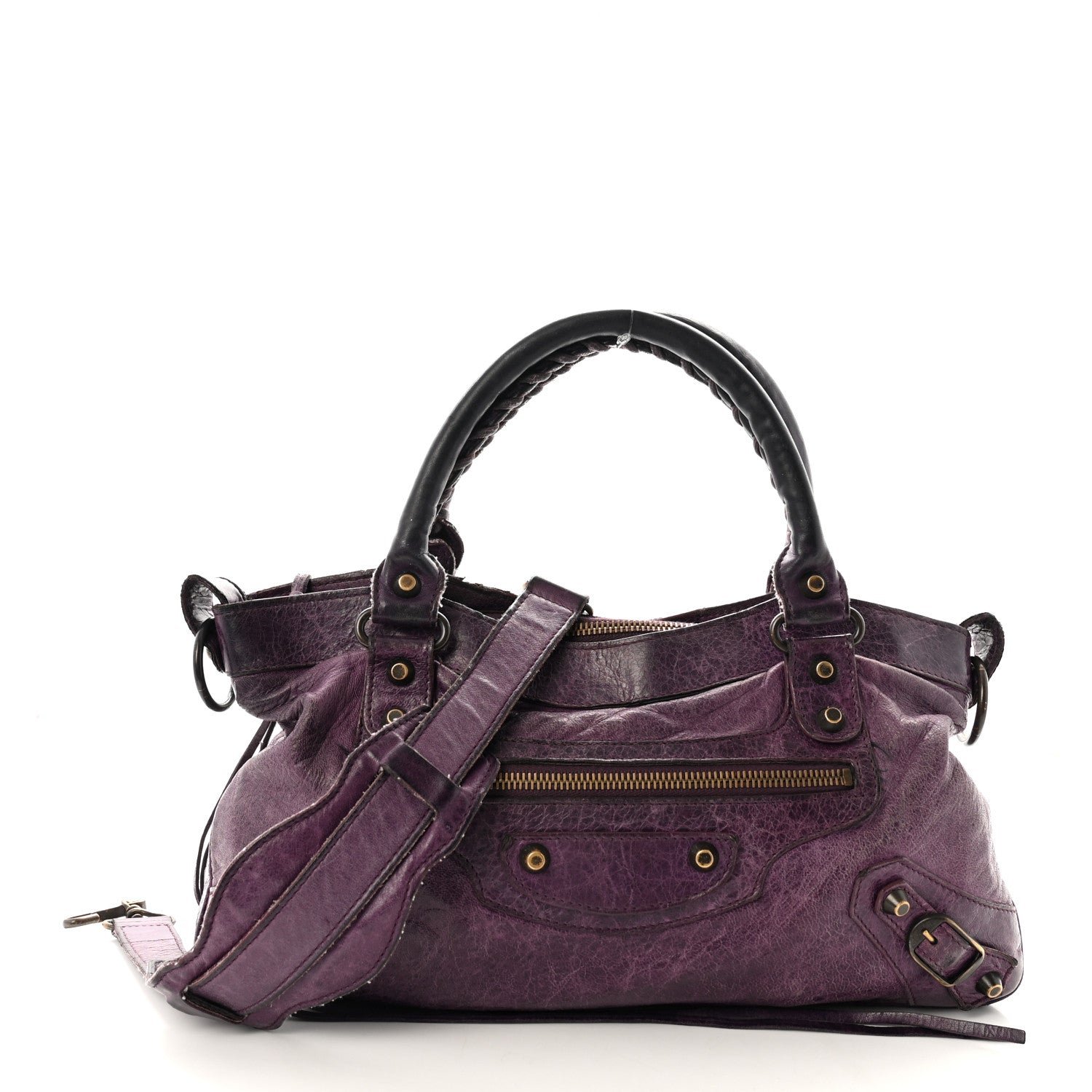 Balenciaga Agneau Classic Hardware First Raisin