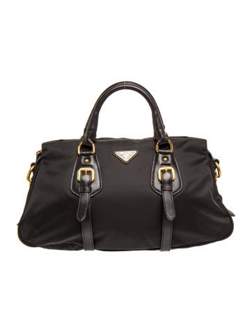 Tessuto Nylon Top Handle Bag
