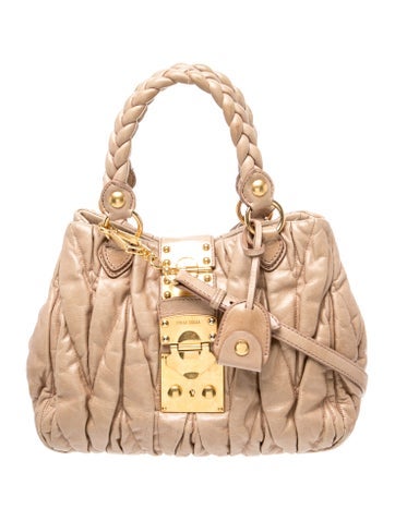 Miu Miu Leather Top Handle Bag