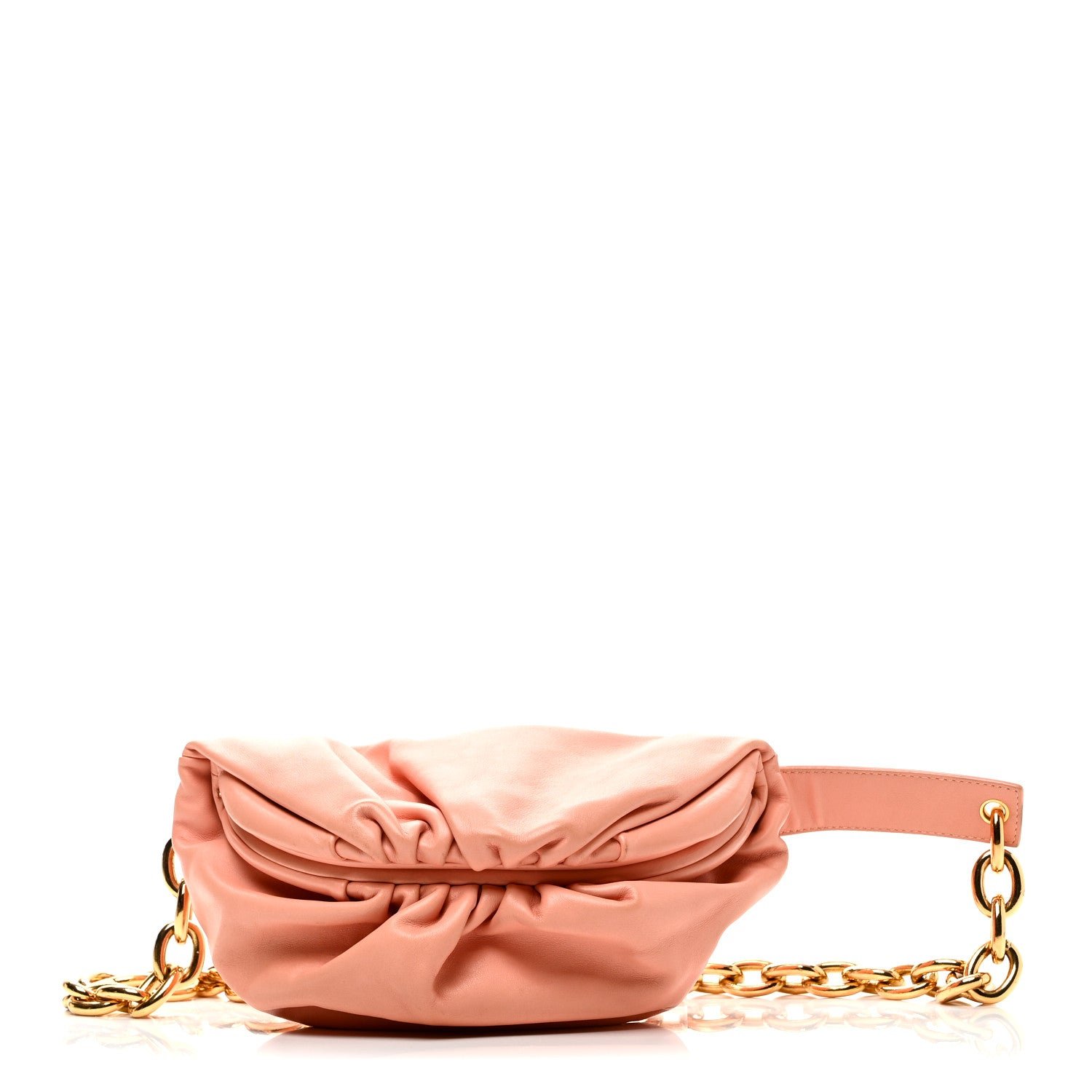 Bottega Veneta Nappa The Belt Chain Pouch Peachy
