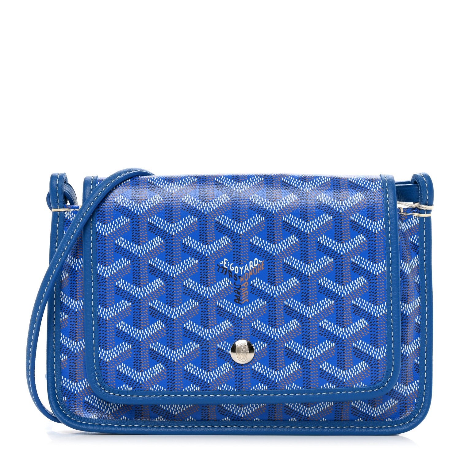 Goyard Goyardine Plumet Wallet Clutch Blue