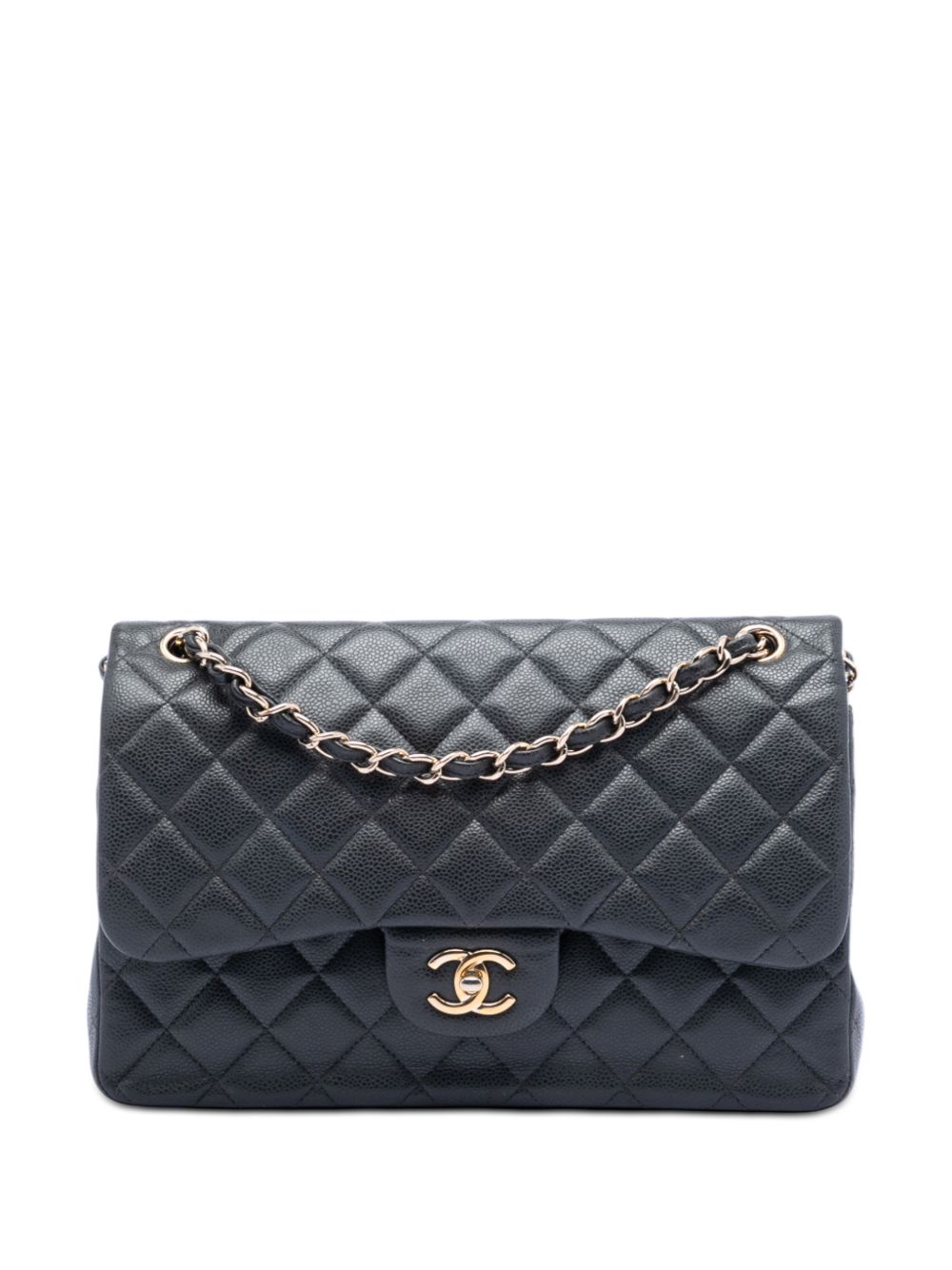 2018 Jumbo Classic Caviar Double Flap shoulder bag