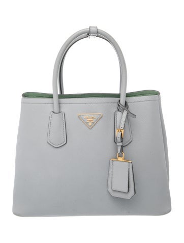 Enameled Metal Triangle Double Bag Medium