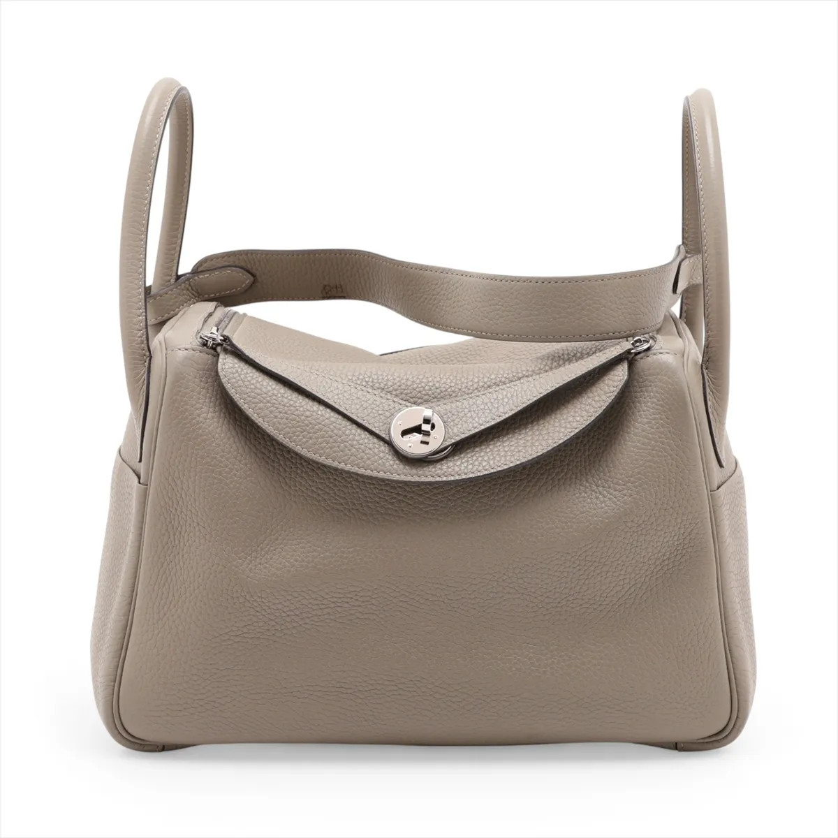 Hermès Lindy 30 Taurillon Clemence Sage Silver Metal Fittings
