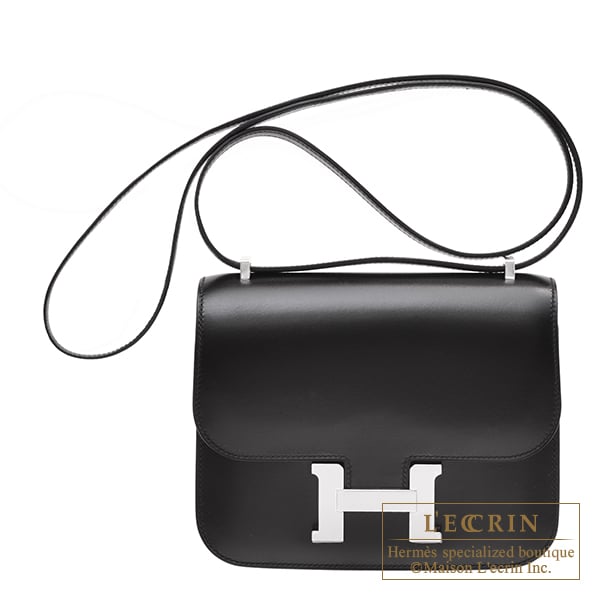 Hermes Hermes Constance mini Mirror Black Box calf leather Silver hardware
