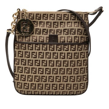 Calf Leather Zucchino Canvas Forever Crossbody