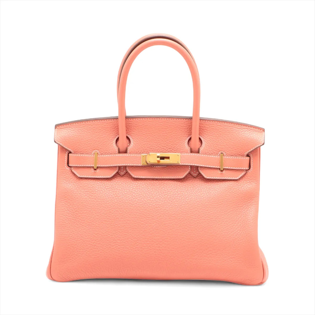 Hermès Birkin 30 Le Tournay Taurillon Clemence Crevette Gold Metal Fittings
