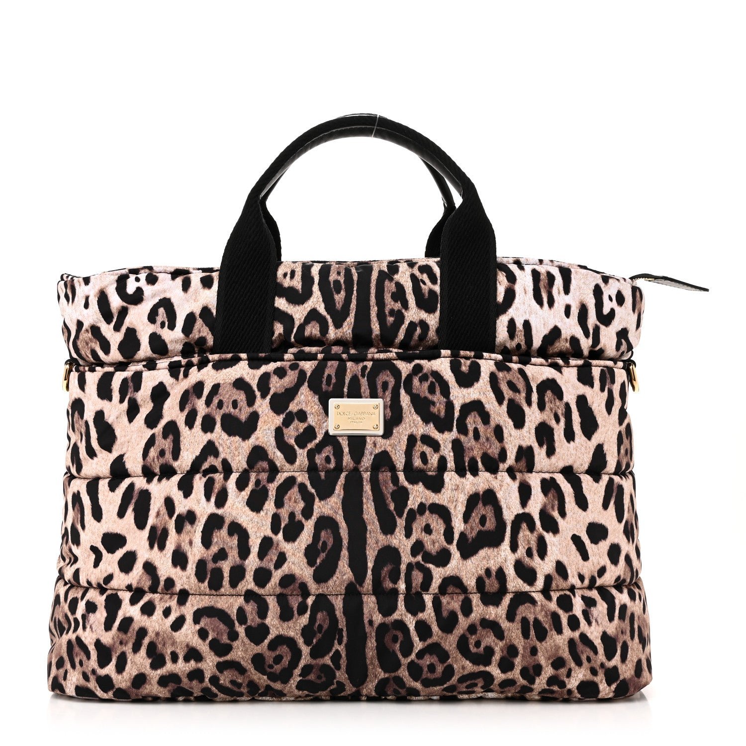 Dolce & Gabbana Dolce & Gabbana Nylon Leopard Print Changing Bag Brown