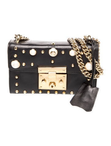 Faux Pearl Padlock Small