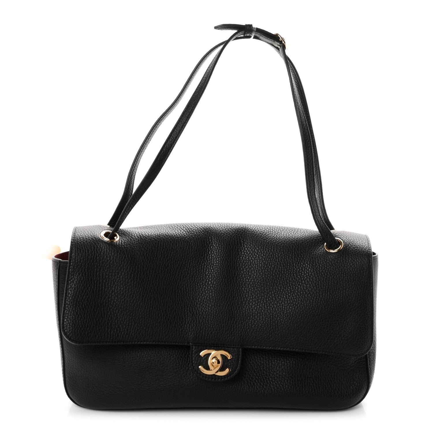Chanel Grained Calfskin Small Souplissimo Maxi Flap Black