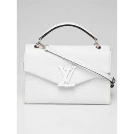 Louis Vuitton Louis Vuitton White Epi Leather Grenelle Pochette Bag