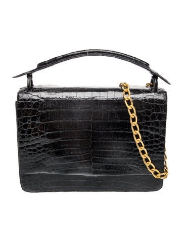Crocodile Top Handle Bag