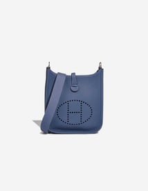 Hermes 
		Evelyne 16 Taurillon Clémence Bleu Brighton    