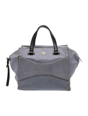 Denim Top Handle Bag
