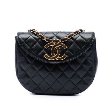 XL CC Quilted Lambskin Round Flap