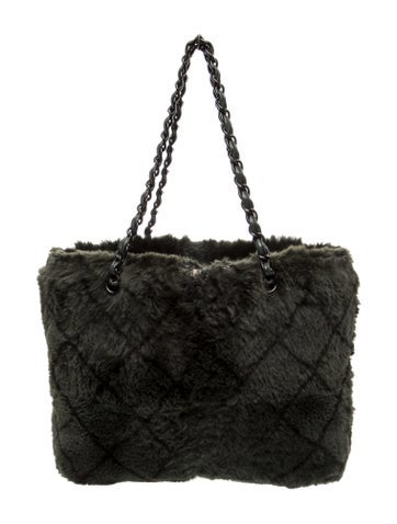 Chanel Fur Shopping Tote
