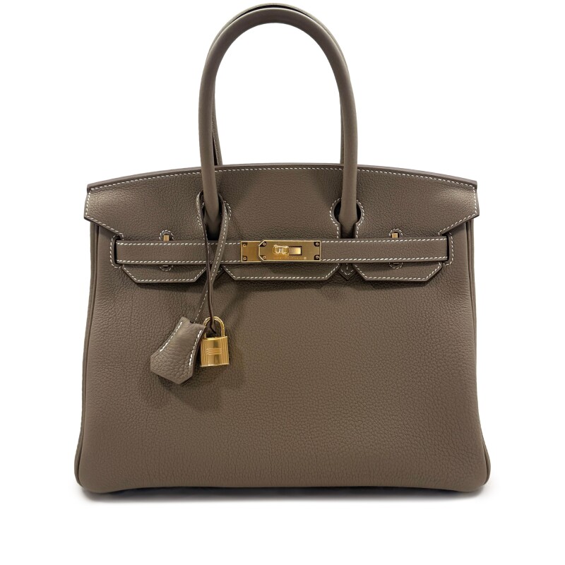 Hermes Etoupe Togo Birkin 30 Gold Hardware, 2026