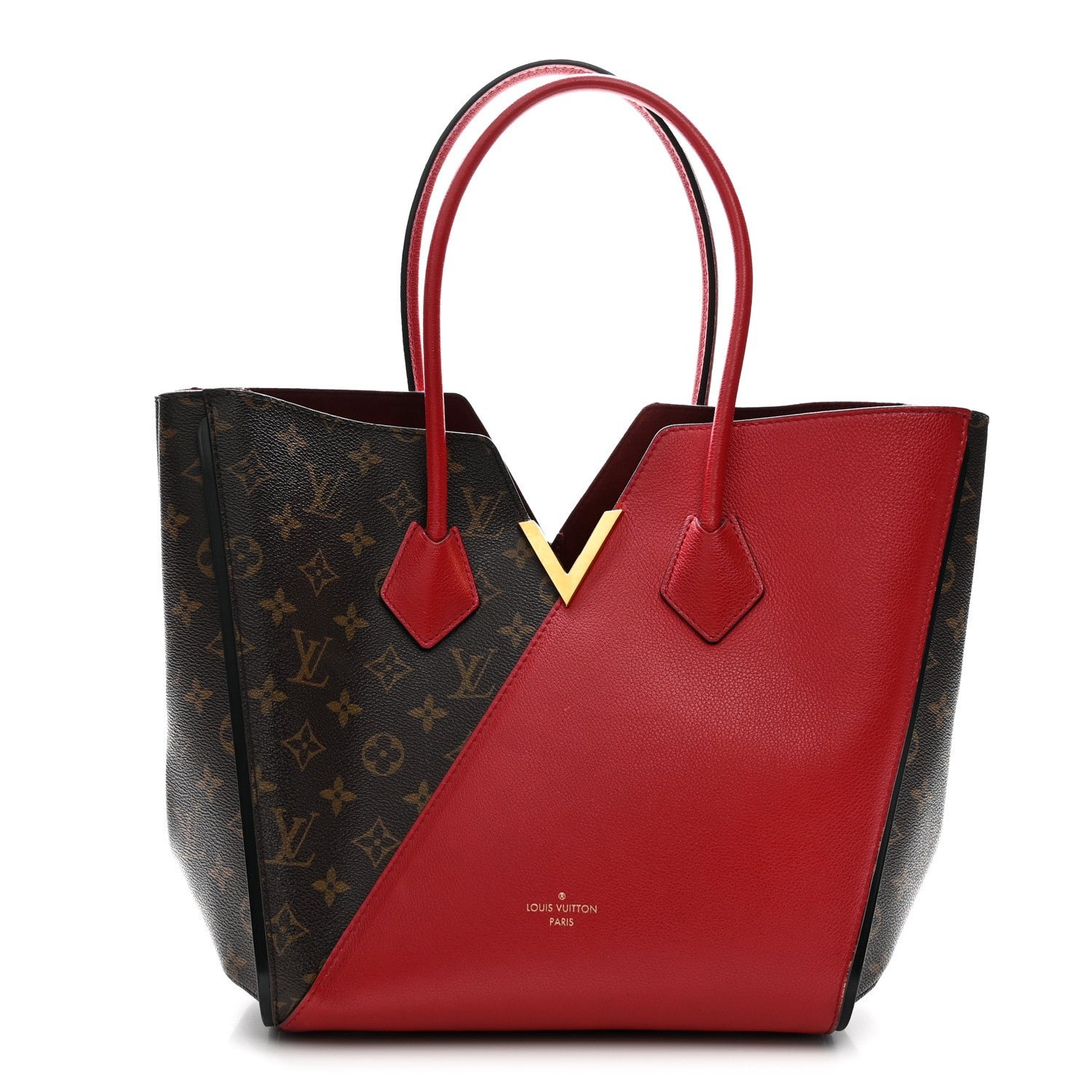 Louis Vuitton Calfskin Monogram Kimono Tote Cherry