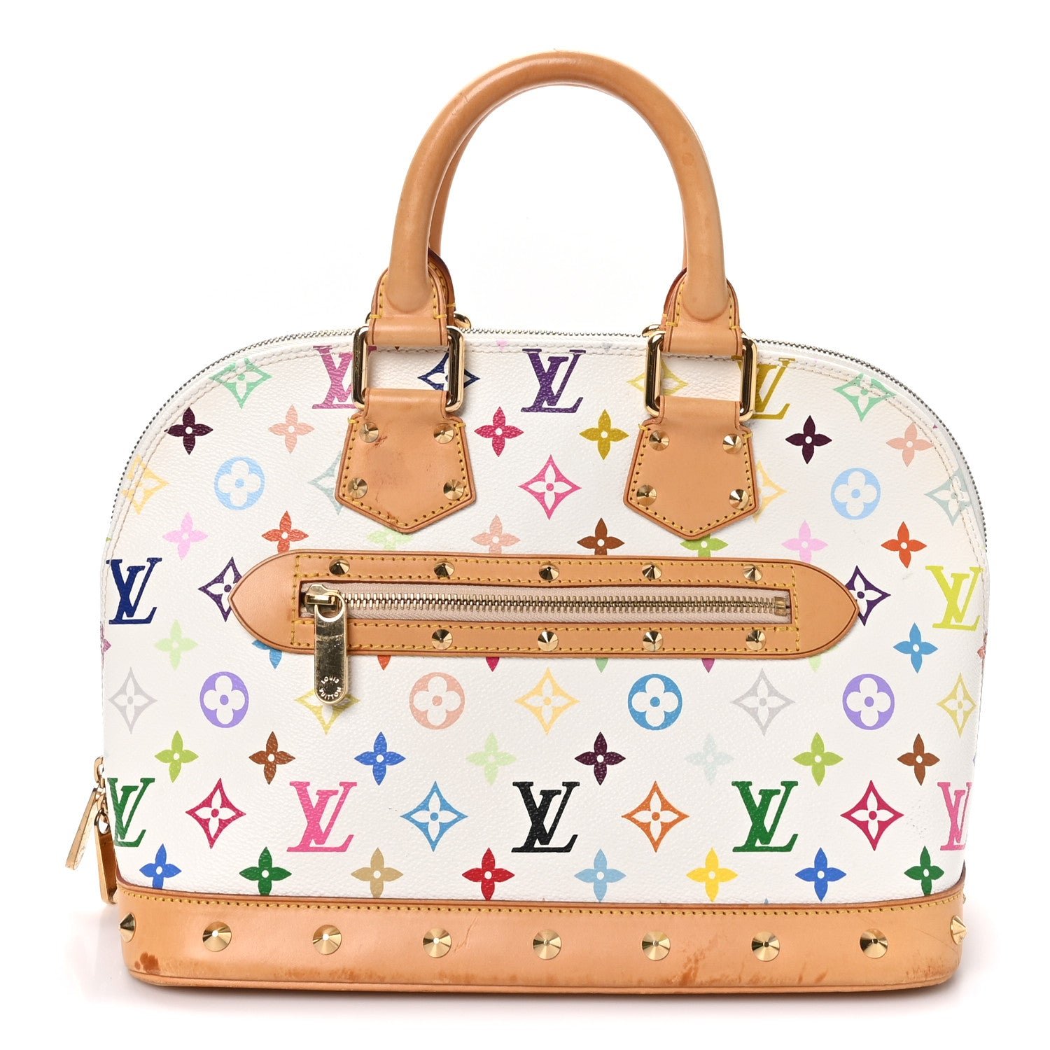 Louis Vuitton Monogram Multicolor Alma PM White