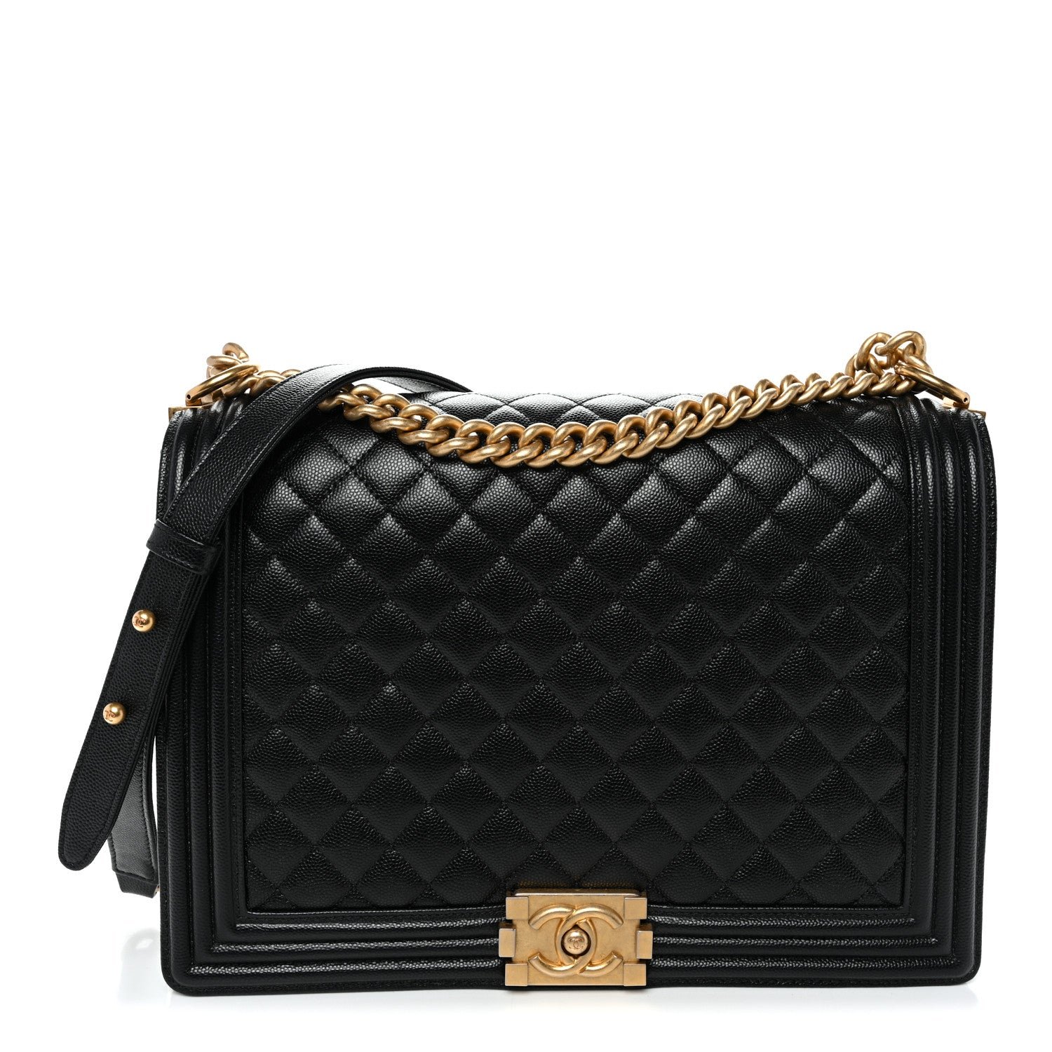 Chanel Caviar Quilted Large Boy Flap Black