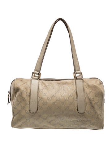 GG Embossed Boston Medium